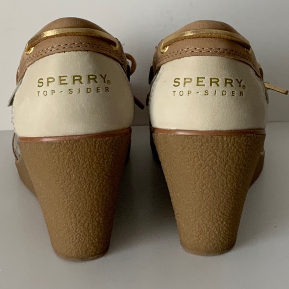 Sperry Top Sider Wedge Boat Shoes. Size 8. - Picture 4 of 11